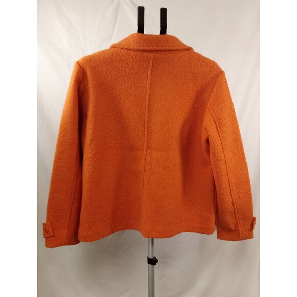 Tribal Jeans Women's Burnt Orange Waist Length Peacoat Size Large - Picture 4 of 10
